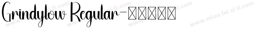Grindylow Regular字体转换